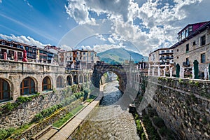 Potes townÃÂ in Santander, Cantabria, Spain photo